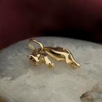Gouden panter hanger met robijn (sieraad, massief goud), Sieraden, Tassen en Uiterlijk, Bedels, Ophalen of Verzenden, Gebruikt