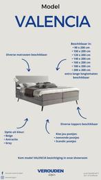 Boxspring Valencia antraciet hoofdbord bed matras topper, Huis en Inrichting, Ophalen, Overige kleuren, 180 cm, 200 cm