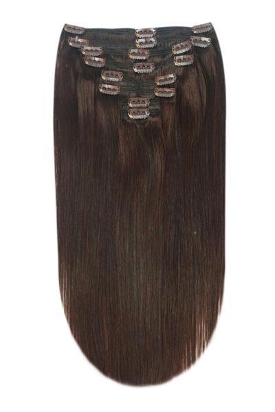 Remy Human Hair extensions straight 16 - bruin 3#, Sieraden, Tassen en Uiterlijk, Uiterlijk | Haarverzorging