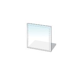 Vloerplaat vierkant 800x800mm glas 6mm, Huis en Inrichting, Kachels, Ophalen of Verzenden
