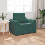 vidaXL Slaapbank Donkergroen 98 x 71 x 83 cm Fluweel, Huis en Inrichting, Verzenden, Nieuw, Stof, Minder dan 150 cm