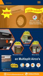 Split airco inclusief montage, Nieuw, Afstandsbediening, 100 m³ of groter, Verwarmen