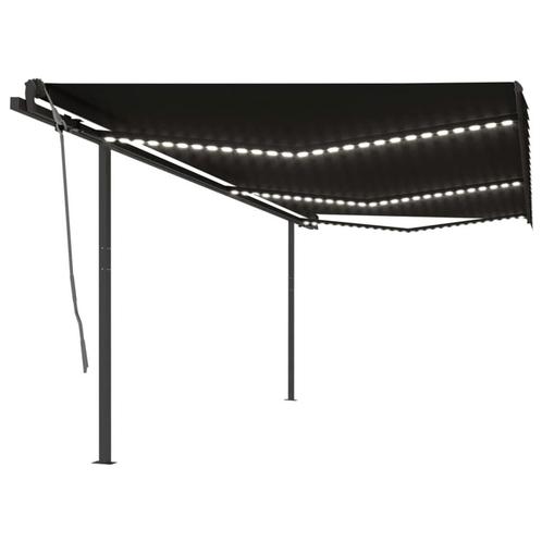 vidaXL Luifel automatisch met LED en windsensor 6x3,5 m, Tuin en Terras, Zonneschermen, Nieuw, Verzenden