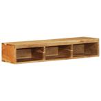 vidaXL Tv-meubel wandmontage 100x30x19 cm massief acaciahout, Verzenden, Nieuw