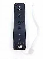Wii-afstandsbediening Zwart Geen Hoes met Random Polsbandje, Spelcomputers en Games, Spelcomputers | Nintendo Wii, Ophalen of Verzenden