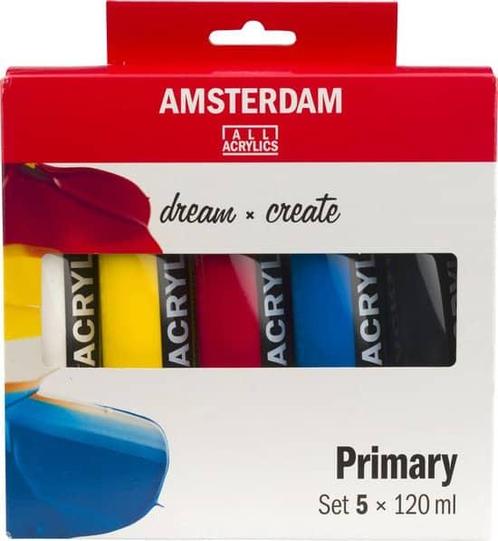 Amsterdam Standard Series acrylverf primaire set | 5 x 120, Hobby en Vrije tijd, Overige Hobby en Vrije tijd, Zo goed als nieuw