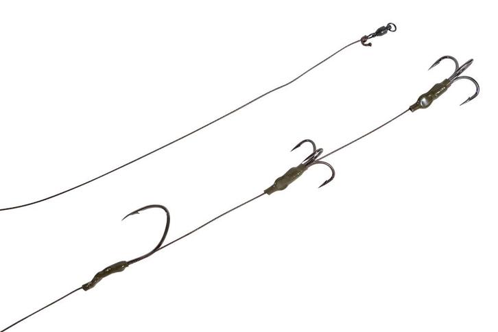 Ultimate Catfish Rig Double Hook # 6/0 Single + 3/0 + 4/0, Watersport en Boten, Hengelsport | Algemeen, Vislijn, Nieuw, Verzenden