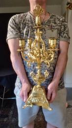 Pendule (2) Gothisch Brons - 1850-1900 - Top in het goud