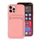 iPhone XS Kaarthouder Hoesje - Wallet Card Slot Cover Roze, Verzenden, Nieuw