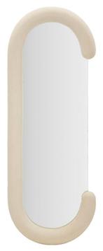 WANDSPIEGEL CHANTAL CRÈME FLUWEEL CM 60X7X160, Huis en Inrichting, Woonaccessoires | Spiegels, Ophalen of Verzenden, Nieuw