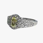 Ring - 18 karaat Witgoud - 1.48ct. tw. Geel Diamant, Nieuw