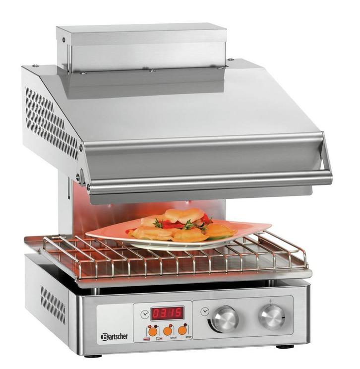 Bartscher Salamander Hi-Light Lift 400-2Z | RVS | Infrarood, Zakelijke goederen, Horeca | Keukenapparatuur, Nieuw in verpakking