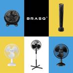 2dekans | BRASQ Statiefventilator – 40 cm – Zwart – Met, Doe-het-zelf en Verbouw, Ventilatie en Afzuiging, Ophalen of Verzenden