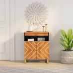 vidaXL Dressoir 60x33,5x75 cm massief mangohout bruin en, Huis en Inrichting, Verzenden, Nieuw, 50 tot 100 cm, 25 tot 50 cm