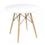 Kindertafel Ã60cm Wit/Hout | Tweedekansje | Kids Deal, Kinderen en Baby's, Kinderkamer | Tafels en Stoelen, Ophalen of Verzenden