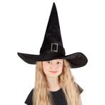 Halloween Heksen Hoed Kind Zwart, Verzenden, Nieuw