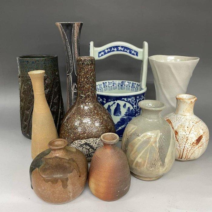 Vaas - Keramiek - Japan - Japanse aardewerk (Zonder, Antiek en Kunst, Antiek | Overige Antiek