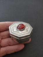 Doos - Zilver - Zilveren doosje carneool