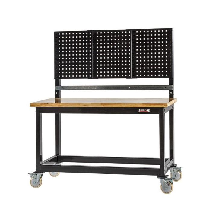 Verrijdbare heavy duty werkbank zwart 160 cm. Werkbank op, Doe-het-zelf en Verbouw, Werkbanken, Ophalen of Verzenden