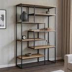 Vakkenkast Mangohout Bowi 120 cm, Huis en Inrichting, Kasten | Boekenkasten, 100 tot 150 cm, Verzenden, Nieuw, Industriële meubels