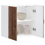 vidaXL Keukenwandkast Lucca bewerkt hout oud houtkleurig, Verzenden, Nieuw, Bruin