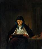 Hendrick van der Burgh (1769-1858) - Lezende oude vrouw