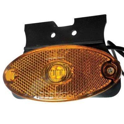 LED zijmarkeringslamp met beugel (Oranje/Rood/Wit) 12/24V, Auto diversen, Aanhangwagen-onderdelen, Verzenden
