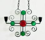 Ystad Metall - Gunnar Ander - Kandelaar - Kosta Boda glas -