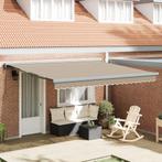 vidaXL Automatische Inklapbare Luifel Beige 400x300 cm, Verzenden, Nieuw