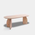 Tafel Plat Ovaal Eikenhout  Set Driehoek  140x90, Huis en Inrichting, Nieuw