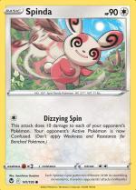 Spinda 141/195 Reverse Holo Silver Tempest, Hobby en Vrije tijd, Verzamelkaartspellen | Pokémon, Losse kaart, Nieuw, Foil, Ophalen of Verzenden