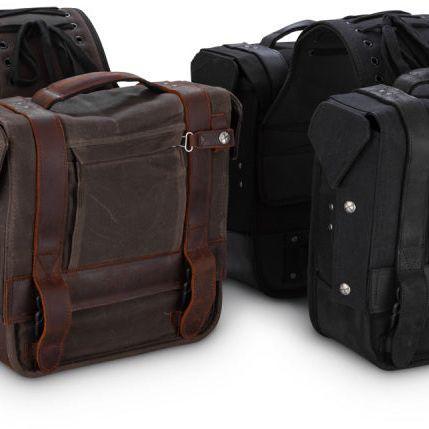 Burly Brand Throw-over Saddlebag - Dark Oak - B15-1002D, Auto diversen, Tuning en Styling, Ophalen of Verzenden
