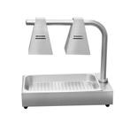 GGM Gastro | Voedselwarmer - 600 Watt - met 2 warmtelampen -, Verzenden
