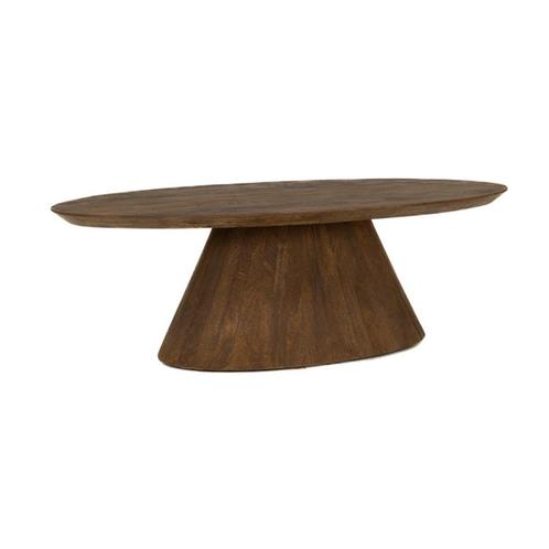 *WOONWINKEL* Tower Living Premana Mangohouten Salontafel Bru, Huis en Inrichting, Tafels | Salontafels, Nieuw, Verzenden