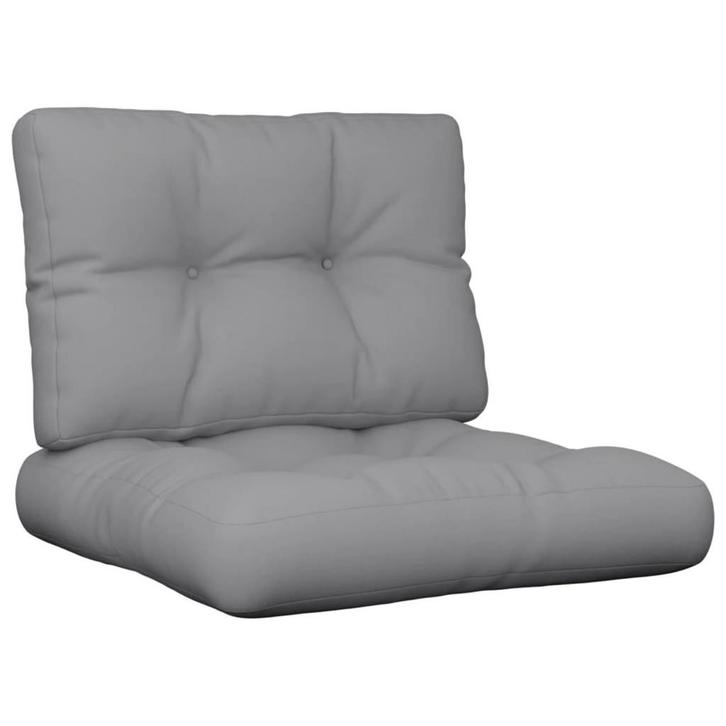 Palletkussens Grijs, 2 st. - Retourdeal - 55% Korting!, Huis en Inrichting, Woonaccessoires | Kussens, Rechthoekig, Grijs, Nieuw