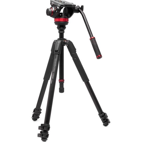 Manfrotto 502 Head & 055 Aluminium 3 Sec Video, Audio, Tv en Foto, Fotografie | Statieven en Balhoofden, Driepoot, Nieuw, 175 cm of meer