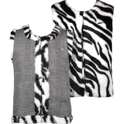 Le Chic-collectie Gilet REVERSIBE zebra Avery (black), Kinderen en Baby's, Kinderkleding | Maat 116, Meisje, Nieuw, Trui of Vest
