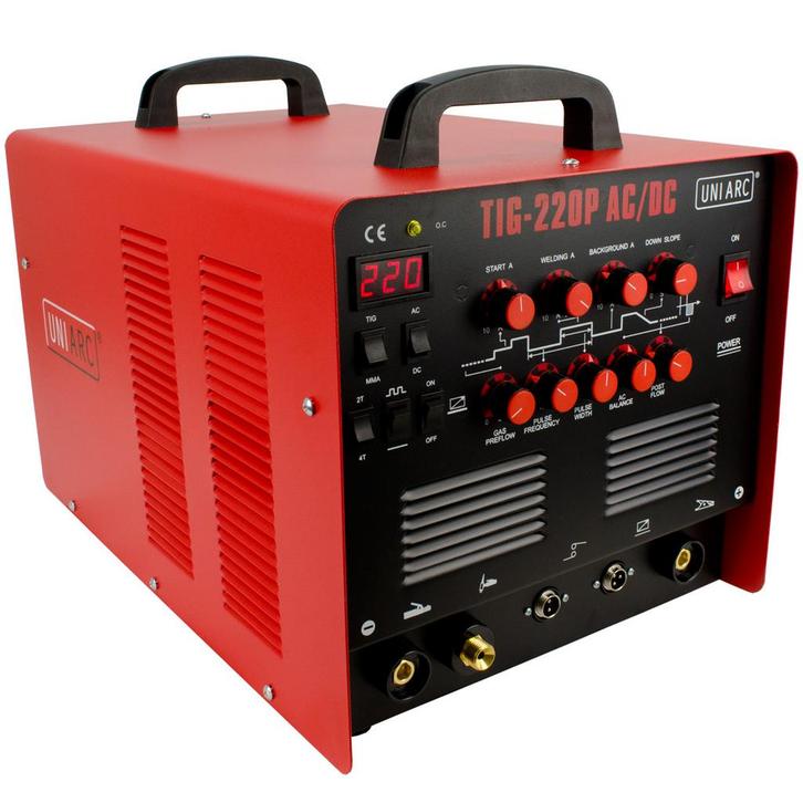 UNIARC TIG 220P Pulse AC-DC lasapparaat (TIG lasapparaat), Doe-het-zelf en Verbouw, Gereedschap | Lasapparaten, Tig, Nieuw, Verzenden