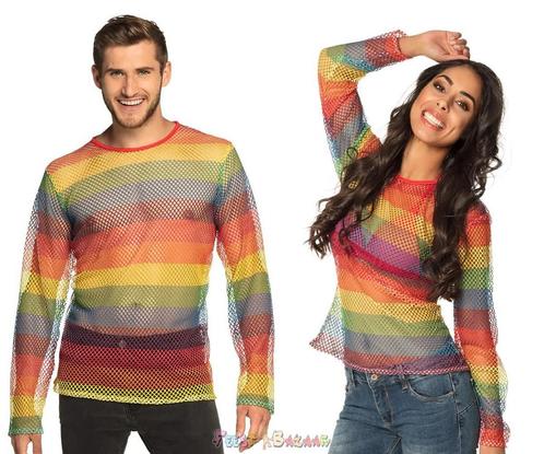 Visnet Shirt Regenboog Unisex, Kleding | Dames, Carnavalskleding en Feestkleding, Nieuw, Ophalen of Verzenden