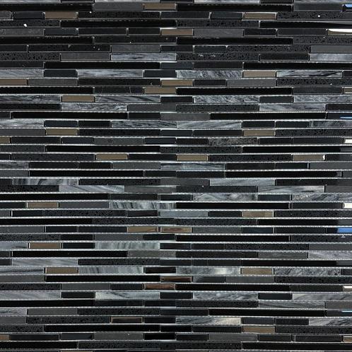 Mozaïek luvia zwart 30x30 minimale afname 11 stuks, Doe-het-zelf en Verbouw, Tegels, Nieuw, 10 m² of meer, Ophalen of Verzenden