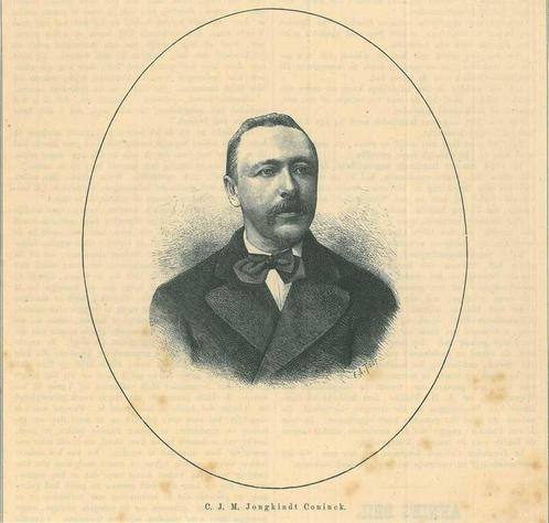 Portrait of Cornelis Johannes Marius Jongkindt Coninck, Antiek en Kunst, Kunst | Etsen en Gravures