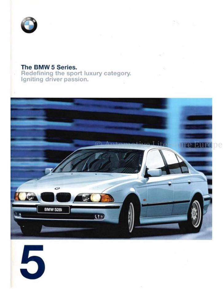 1998 BMW 5 SERIE SEDAN BROCHURE ENGELS, Boeken, Auto's | Folders en Tijdschriften, BMW