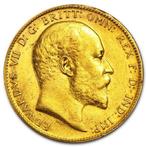 Verenigd Koninkrijk. British Gold Sovereign King Edward VII, Postzegels en Munten