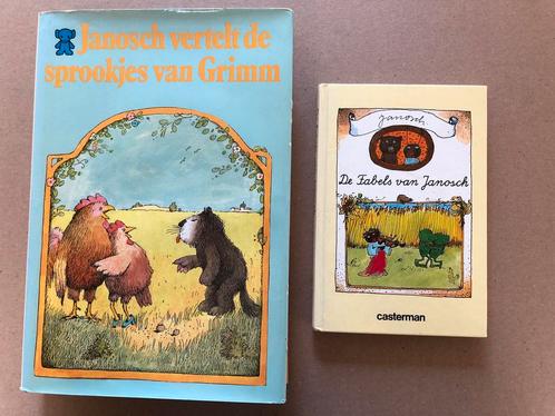 2 Kinderboeken Janosch - Sprookjes Grimm / Fabels - zeldzaam, Boeken, Kinderboeken | Jeugd | onder 10 jaar, Sprookjes, Gelezen