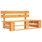 vidaXL Tuinbank pallet hout honingbruin, Tuin en Terras, Tuinbanken, Verzenden, Nieuw