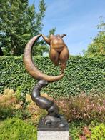 sculptuur, Maan danseres - 99 cm - Brons, Antiek en Kunst