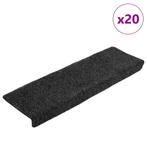 vidaXL Trapmatten zelfklevend 20 stuks 65x21x4 cm grijs, Doe-het-zelf en Verbouw, Ladders en Trappen, Verzenden, Nieuw