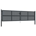 Poort 400x125 cm staal antracietkleurig