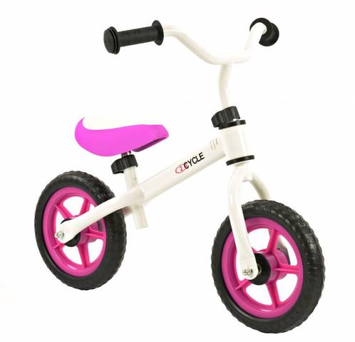 2Cycle Loopfiets - Wit-Roze, Kinderen en Baby's, Speelgoed | Buiten | Voertuigen en Loopfietsen, Loopfiets, Nieuw, Verzenden