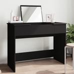 vidaXL Kaptafel met spiegel 100x45x76 cm zwart, Verzenden, Nieuw